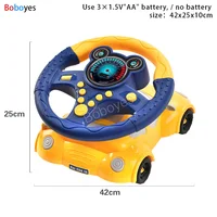 Infant Shining Eletric Simulation Steering Wheel Toy with Light Sound Kids Early Educational Stroller   Vocal Toys 2