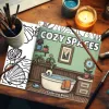 COZY SPACES Bold-easy Patterns Coloring Book for Adults Cute Drawing Book Perfect Gift for Party and Birthday 5