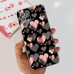 Fashion Marble Flower Cartoon Soft Silicone Clear Back Cover - Samsung A23 5G (Case - U67)