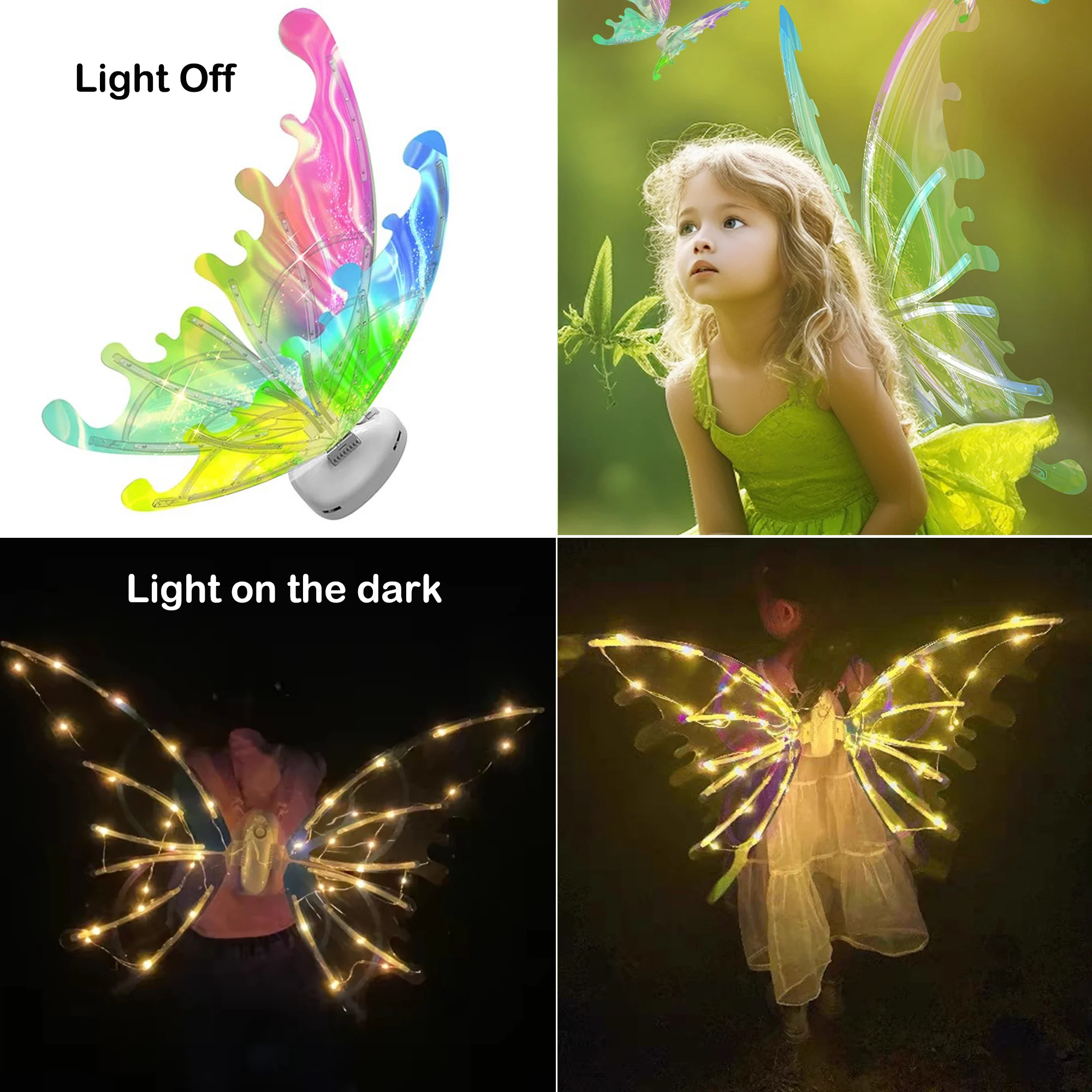 girl gift butterfly wings for girls birthday swan wings for girls children with light