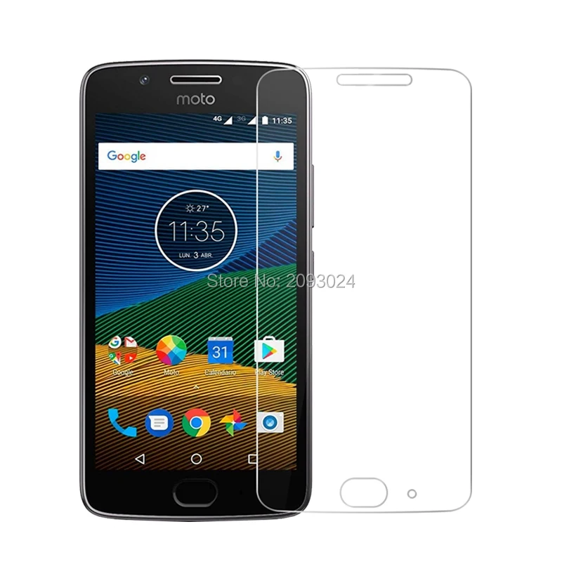 2 Pezzi Anteriore 2.5D 0.26Mm 9H Vetro Temperato Premium Per Motorola Moto G5 E Moto G5 Plus Pellicola Protettiva Temperata Per La Protezione Dello Sc