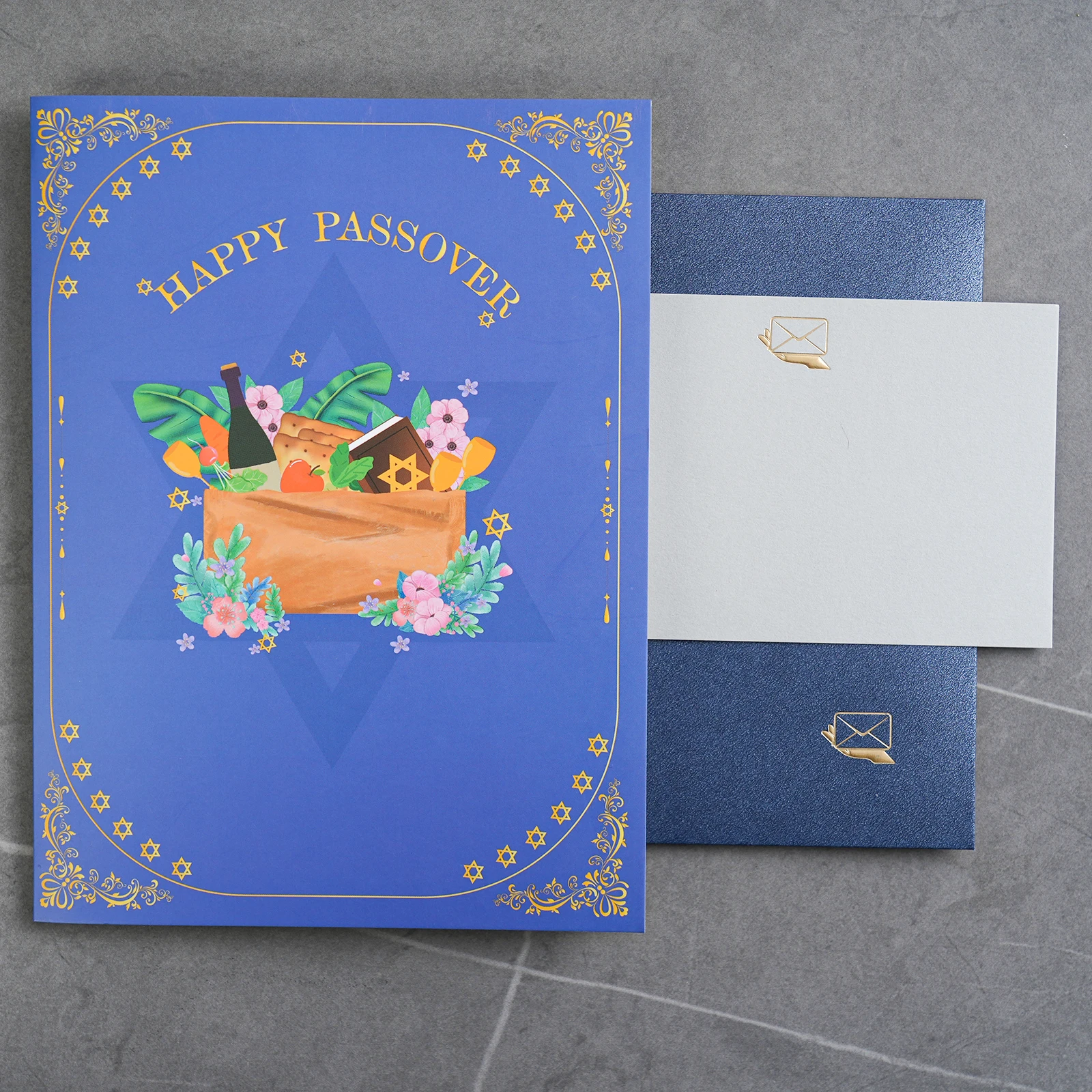 Happy Passover Pop Up Card for Jew Festival Gift 3D Greeting Cards