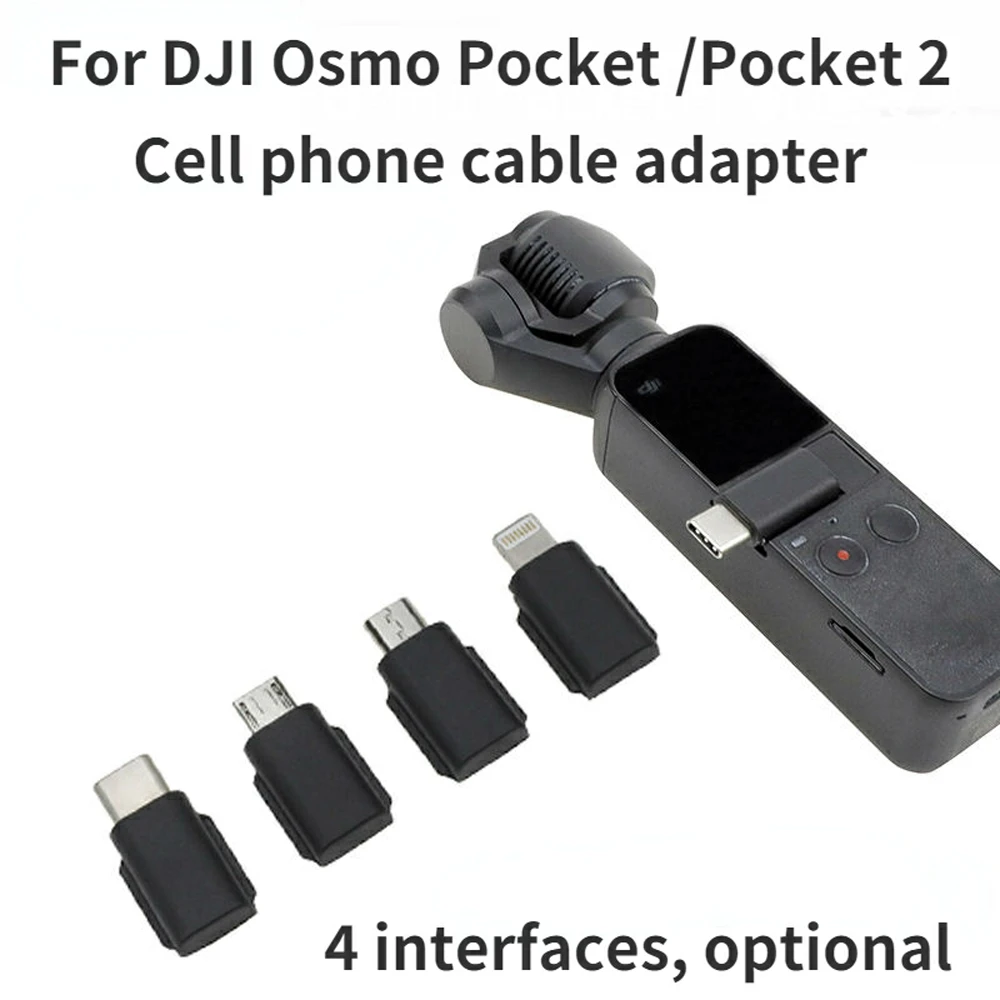 The Usb Connector For Dji Osmo Pocket 2 Smartphone Adapter Phone Data Connector Interface Handheld Gimbal Camera Accessories