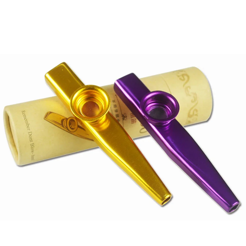 Metal Kazoo Harmonica Mouth Flute Kids Party Gift Kid Musical Instrument