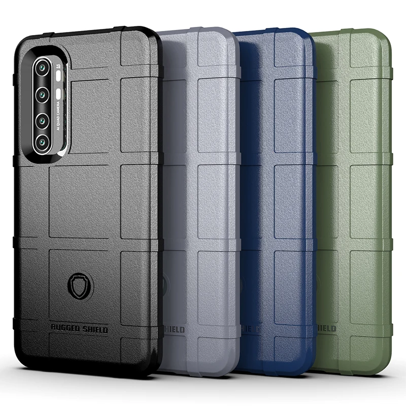 Heavy Duty Shockproof Armor Silicone Case for Xiaomi Mi Note 10 Lite