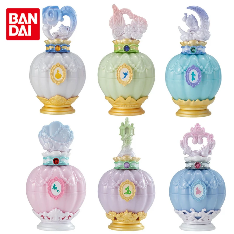 Bandai Disney Princess Perfume Jewelry Case Milky Color Belle Tinker Bell Ariel Rapunzel Alice Anime Action Figures Gacha Toys Action Figures Aliexpress