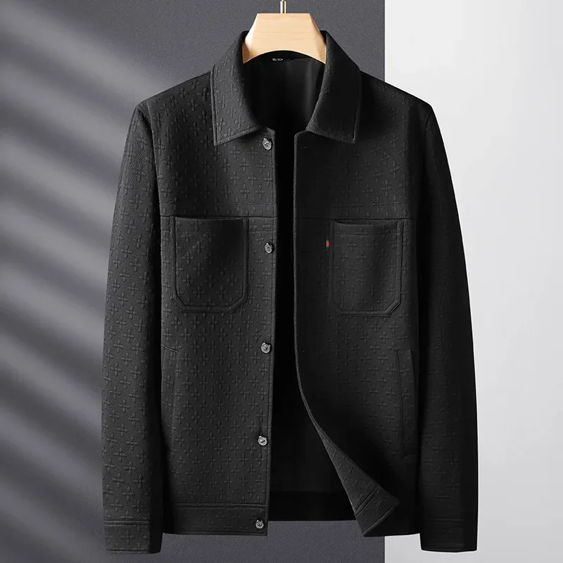 

Осенняя Повседневная Свободная куртка с отложным воротником 2023, модный тренд, индивидуальная, простая и просторная куртка с длинным рукавом