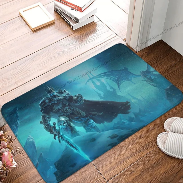 A World Of Warcraft Nem Csúszós Ajtófajta Fürdőszőnyeg Szőnyegszőnyeg Szőnyeg Bejárat Ajtó Otthoni Dekoratív