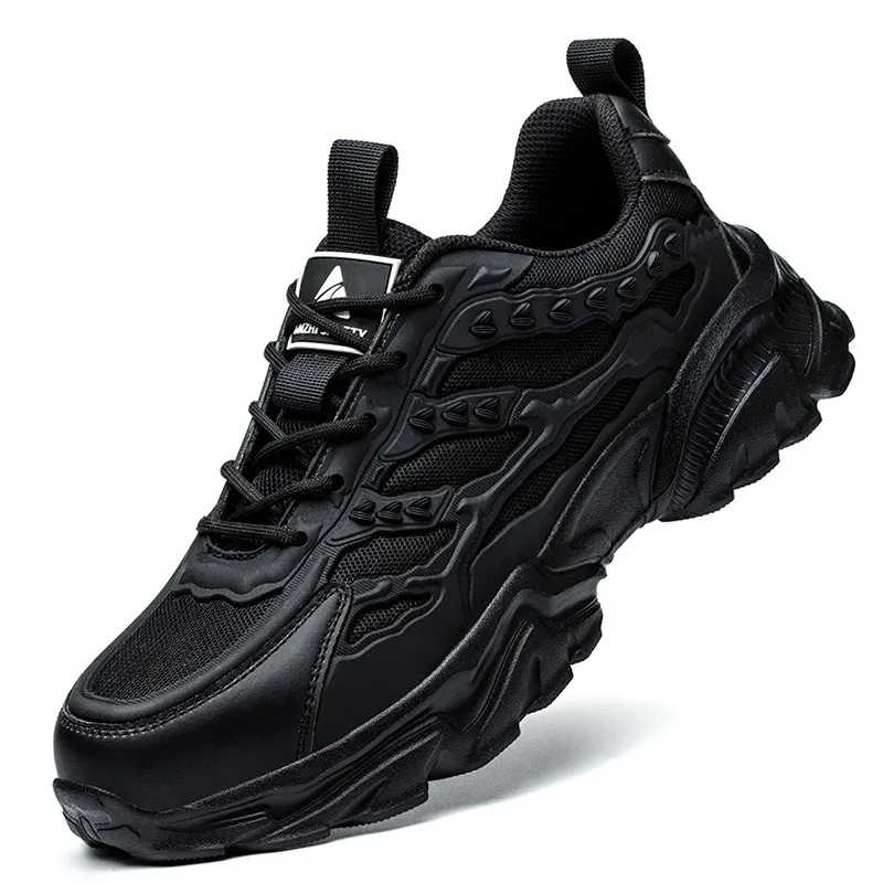 summer breathable safety shoes lightweight work shoes for men women working boots with plastic toe insulation 6KV work sneakers 8