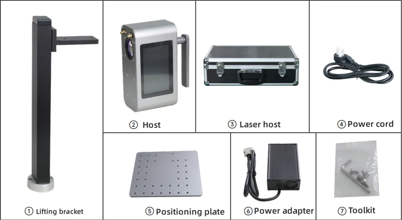5 Inch Portable Laser Printer Printing Dates Numbers Patterns Laser Engraving Ma