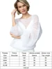 TYHRU Women's Knitted Sweaters Lady Hollow out Mesh Thin Pullover See Through Look Lantern Sleeve Loose Tops Smock 4