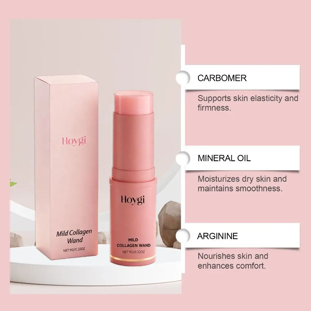 Collagen Skincare Stick Portable Pink Beauty Stick Hydrating Collagen Pink Stick Solid Moisturizi Face Cream Nourishin S49fe9944f3664510a795ac7043742f1dA