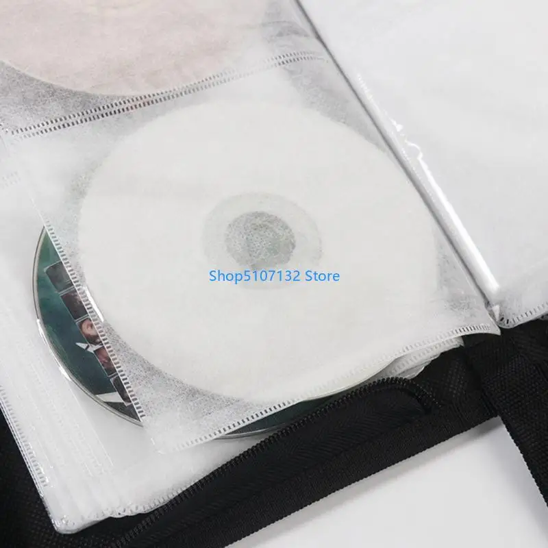 87HD DVD 소책자 홀더 DVD 디스크 패브릭 천 핸드백 DVD 케이스 주최자