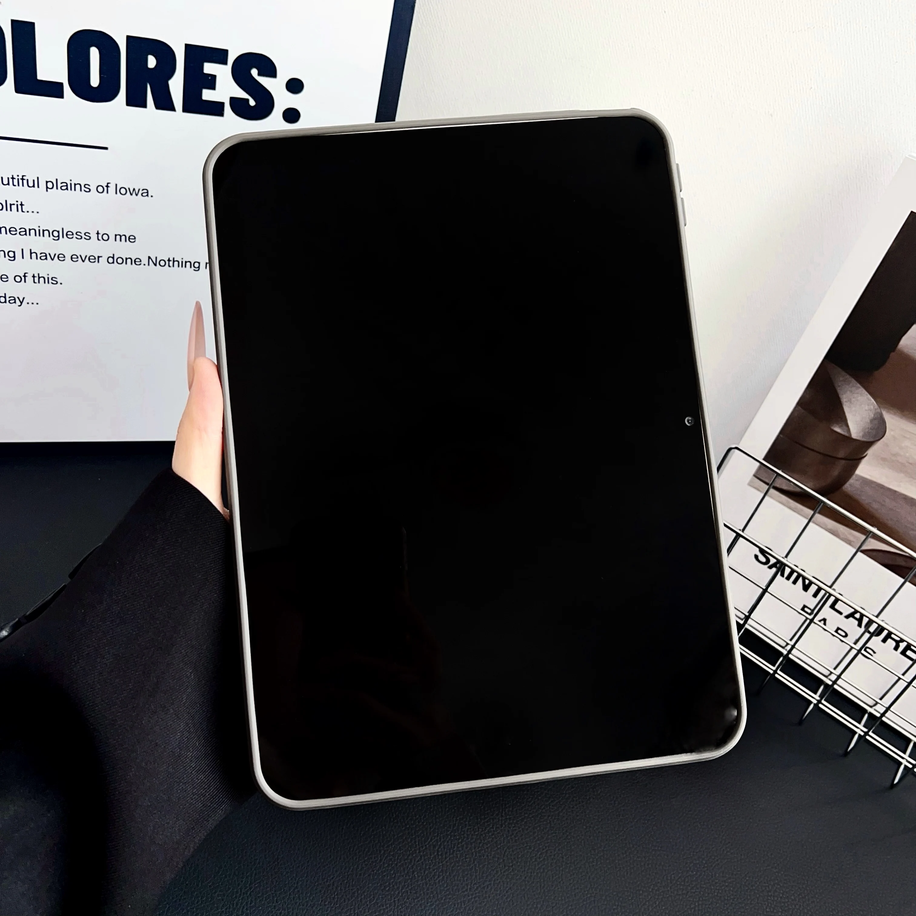 Luxury PU Leather Tablet Case with Kickstand Cover