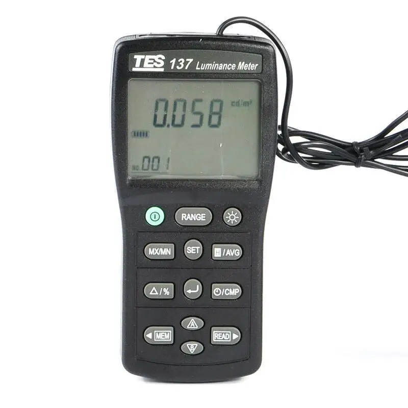 TES-137 TES137 Luminance Meter Dual Display 4-Digit LCD