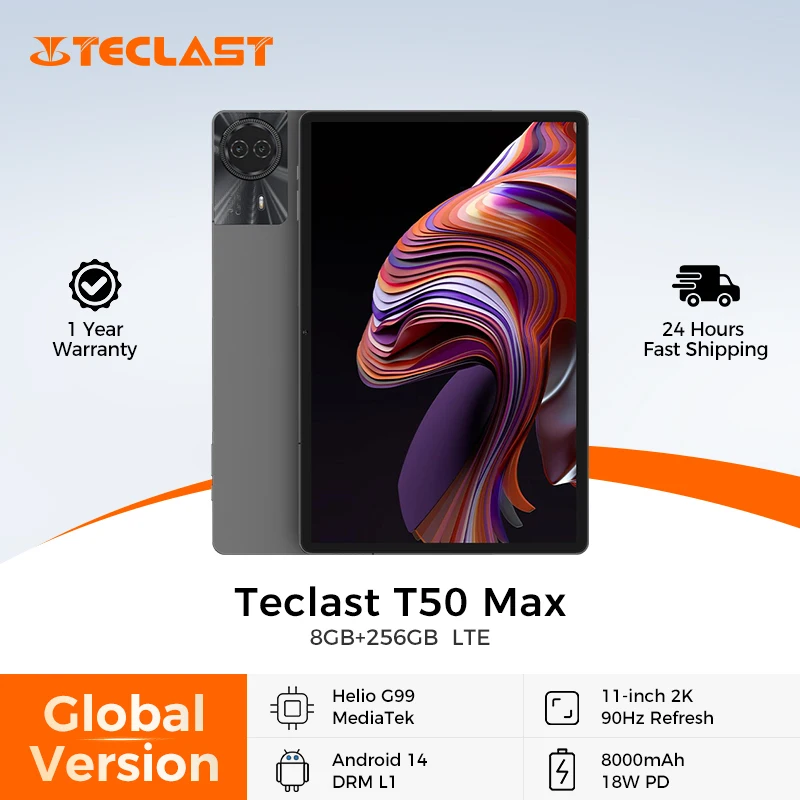Teclast T50 Max Android 14タブレット90Hz 11 