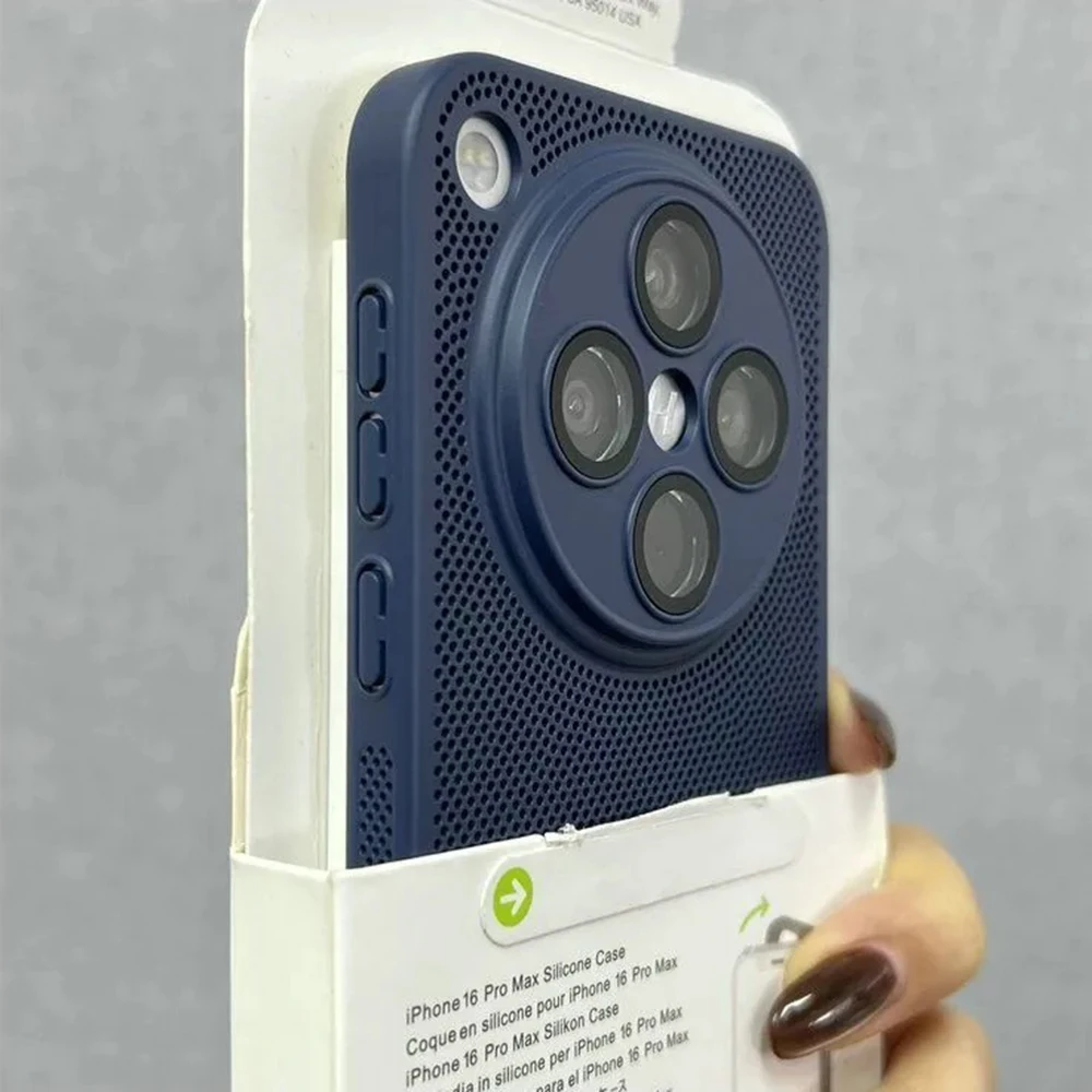 Ultra Slim Heat Dissipation PC Case with Glass Camera Protection and Cooling Mesh Design