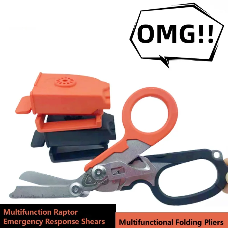 Multifunction Raptor Emergency Response Shears Multitool Folding