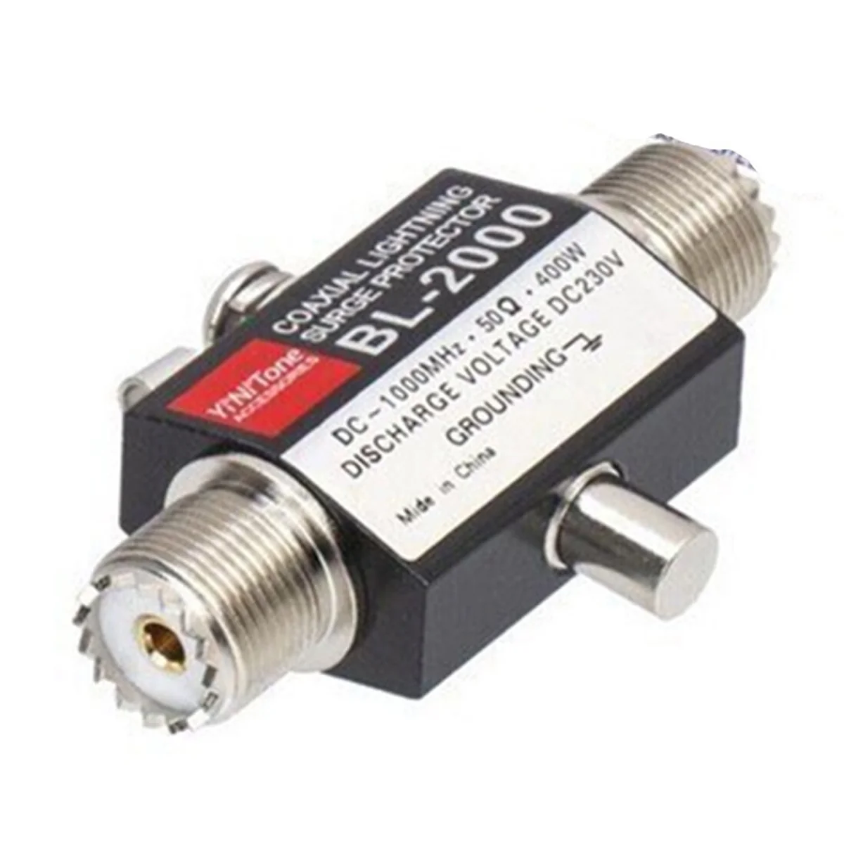 New BL-2000 Coaxial Lightning Surge Protector PL259 Female to PL259 Female Coaxial Lightning Arrestor DC-1000MHz