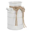 Retro Milk Bottle Vase Room Dried Flower Container Flowerpot Vintage Pitcher with Handle Iron 1