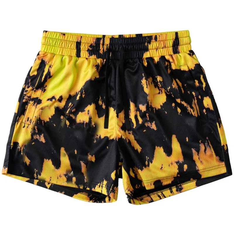 Bodybuilding Shorts Men Summer Running Sport Gym Fitness Breathable Mesh Bermuda Boxing Training Male Quick Dry Beach Pants 5