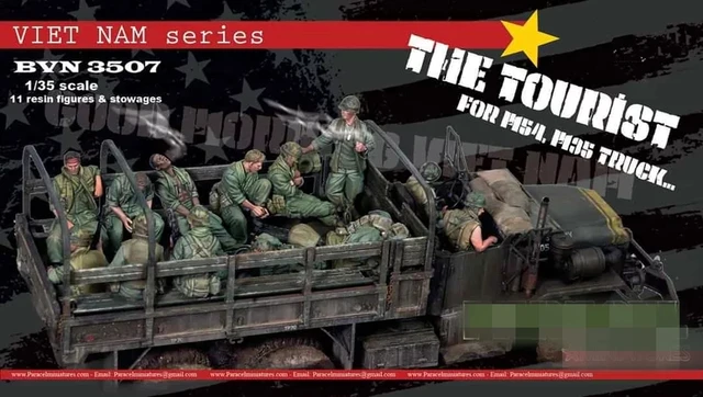 1/35  Resin Model Figure GK U.S. ARMY Soldiers For M54 M35 truck Vietnam War 11 Figures Unassembled and unpainted 1