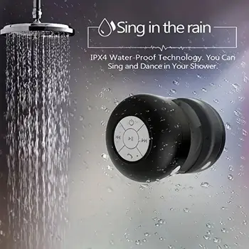 Family Portable Wireless Bluetooth Waterproof Suction Cup Small Speaker Car Bathroom Mobile Phone Listening to Music Stereo 1