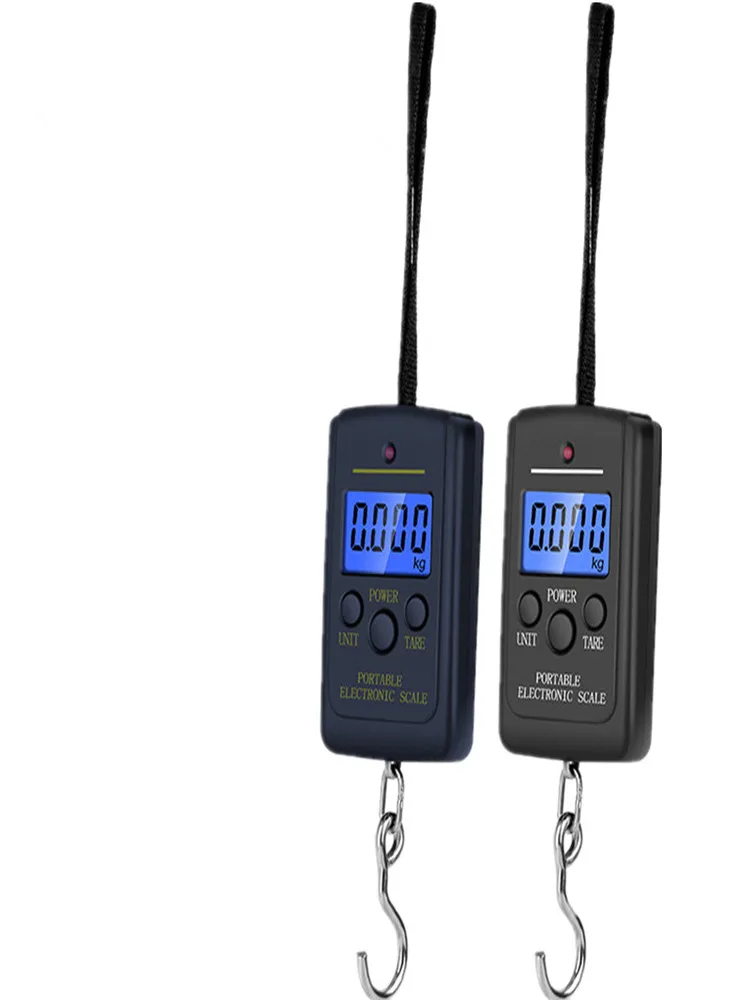 Bilancia Digitale Tascabile A Gancio 40kg/10g, Portatile Con Display LCD E Funzione Tara, Per Bagagli, Pesca E Uso Domestico
