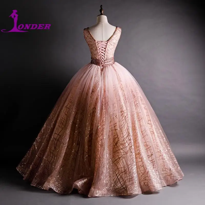 Sonder Vintage Ball Gown Quinceanera Dresses Petite Girls Birthday Party 15 Quinceanera Dress V-neck Beautiful Shirt