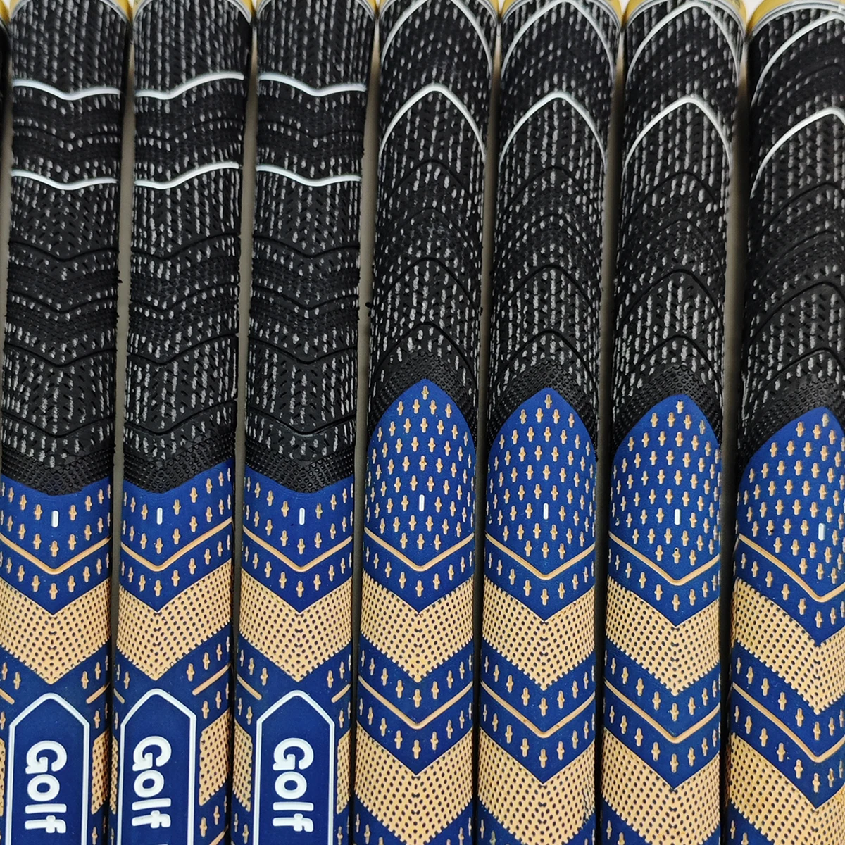 TEAM +4 Golf Grips Standard/Midsize Golf Putter Grip Rubber Club Grips Dark Blue-Golden