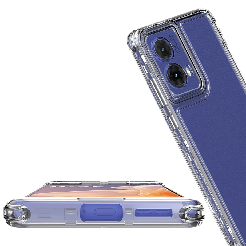 Phone Case Transparent acrylic 3-in-1 For Moto G85 5G/Moto S50 Neo G35 G34 5G Drop-proof shock-proof Effective Protection
