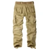 Men Combat Pants With Knee Pads Tactical Cargo Sport Trousers Camouflage Multicam Trekking Hunting Clothes（Not belt） 2