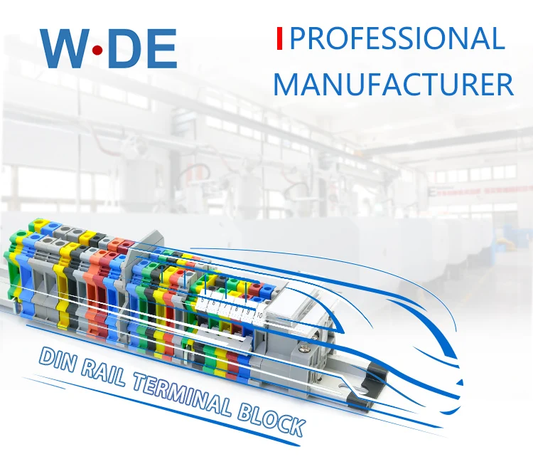 O conector dos blocos terminais do trilho