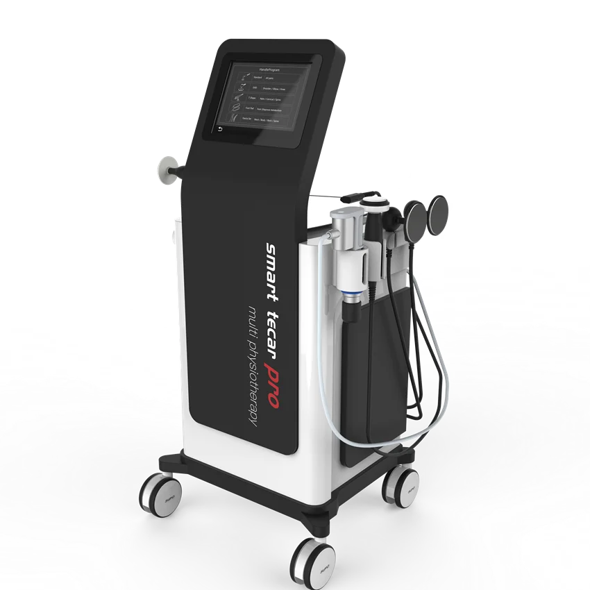 Ret/Cet Tecar Ultrasuoni Diatermia Capacitivo Energia Resistiva Ems Stimolazione Muscolare Elettrica Macchina Per Fisioterapia Ad Onde D'Urto