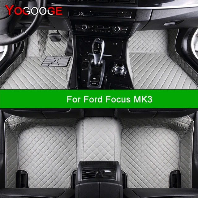 YOGOOGE Custom Car Floor Mats For Ford Focus MK3 2012-2018 Auto Carpets Foot Coche Accessorie 1