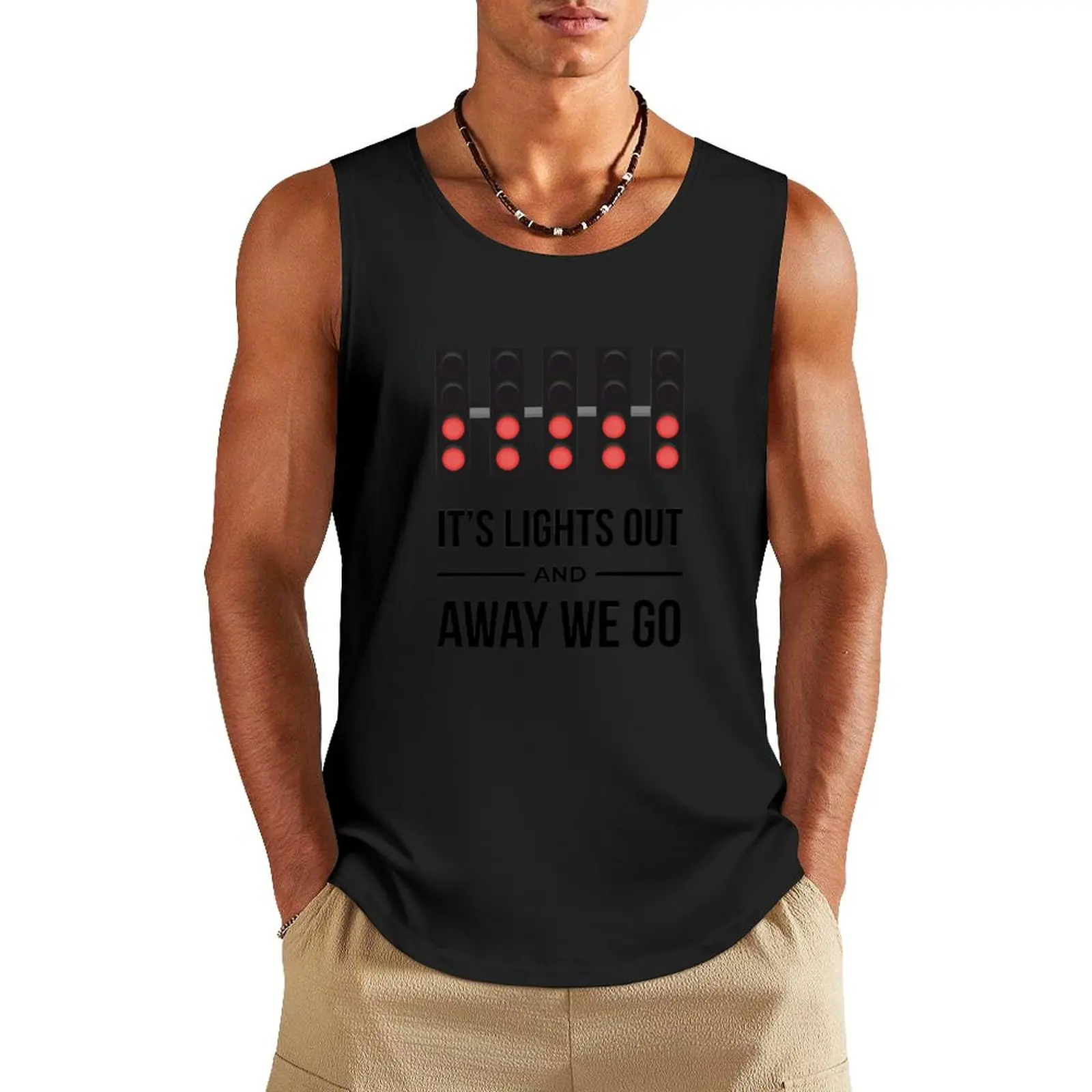 It's Lights Out And Away We Go Tank Top clothes for men bodybuilding man vest for men