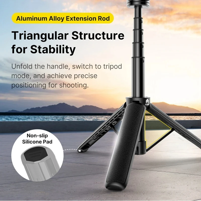 Ulanzi MT-74 Go-Quick II Magnetic QR Action Camera Extension Tripod Selfie Stick For Gopro 13 12 for Insta360 X3 for DJI Action