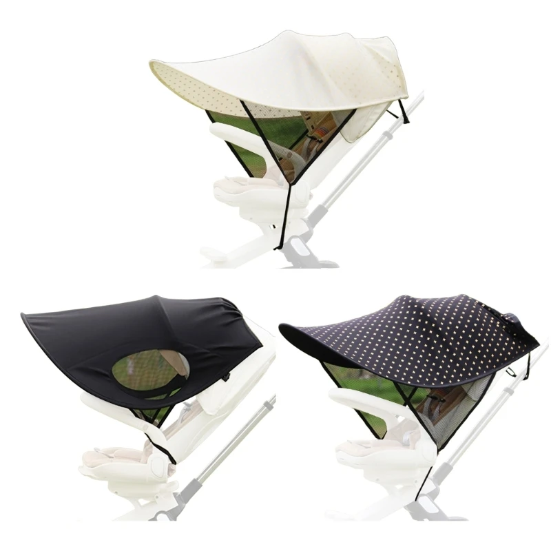 

Adjustment Pram Awning Lightweight Baby Carriages Sun Cover Breathable Baby Stroller Sun Shelters Great for Traveling