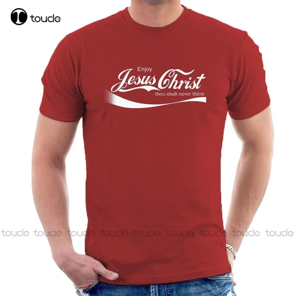 

Newest Fashion Enjoy Jesus Christ T-Shirt Christian Coke Inspired Funny T-Shirt Men'S High Quality Tees Xs-5Xl Unisex Tee Shirt