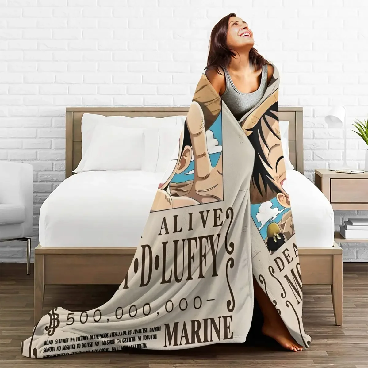 O-One P-Piece Anime Blankets Pirates Japan Manga Wool Funny Warm Throw Blanket for Chair Covering Sofa Spring/Autumn Office 3