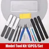 13pcs Model Splicing Tool Set Cutter Sanding Stick Precision Tweezers Crafting Tool DIY Assembled Figurine Anime Accessories 1
