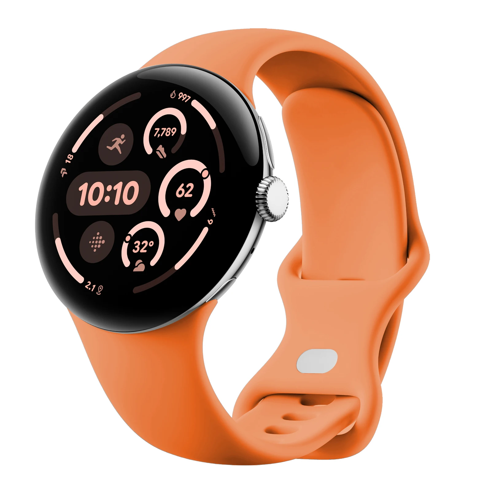 Sport Silicone Strap for Smartwatch - 45mm Wristband Accessory Bracelet