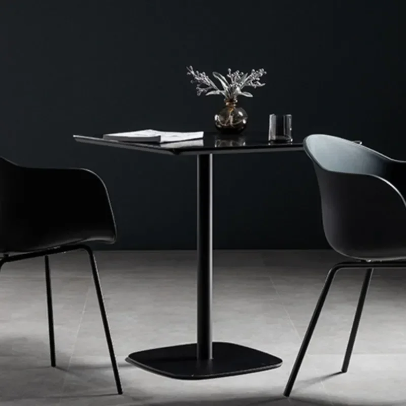 Scandinavian Simple Cafe Square Table Small Household Dining Table Balcony Leisure And Chairs Sehpalar Coffee Tables