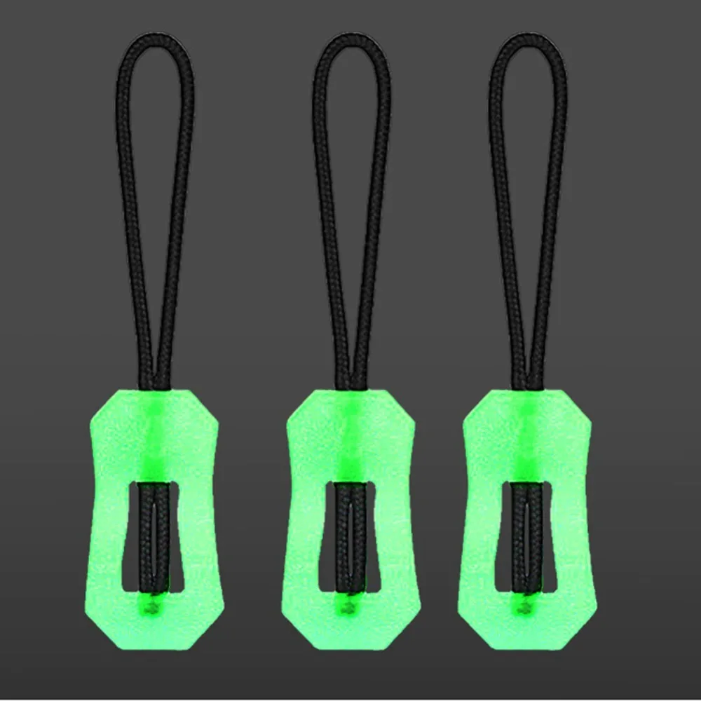 5/10Pcs Glow In The Dark Zipper Puller Head Antilost Luminous Pull