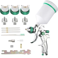 Professional HVLP Paint Spray Gun Set 1.4/1.7/2.0mm Nozzle Gravity Pneumatic Air Paint Spay Guns Cars Painting Tools 1