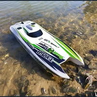 RC Speedboat Toy High Speed Turbo Jet Speedboat 30km/h Brushless Electric Yacht Model Remote Control Racing Speedboat 1