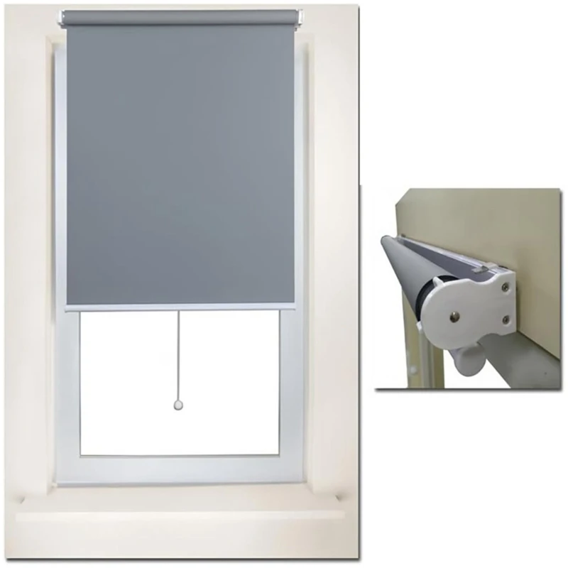 Curtain Accessories Adjustable Rolling Curtain Rod Roller Blind Clamp Blinds Holder Support Bracket