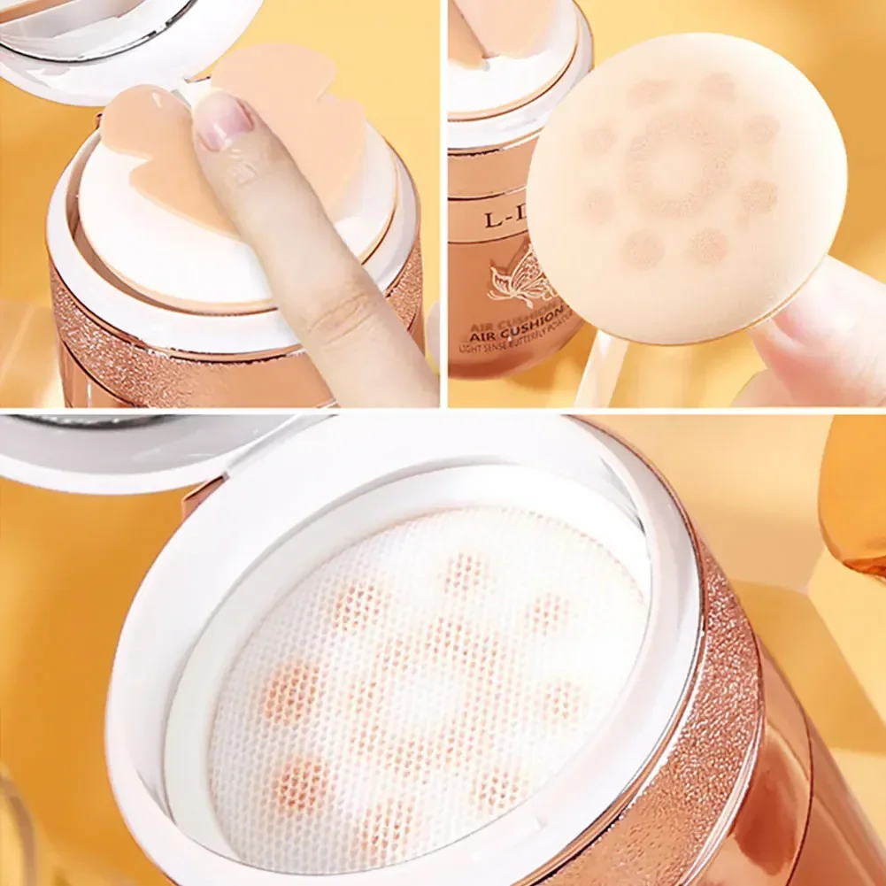 Description Picture 6 of itemAir Cushion BB Cream Butterfly Powder Puff Moisturizing Foundation Concealer Whitening Oil-control Waterproof Makeup Cosmetics