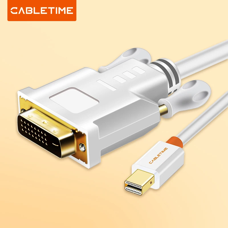 Cabletime Mini Displayport A Dvi Cavo Dp A Dvi-D 24 + 1 Cavo 1080P Dp Maschio A Dvi Maschio A Cavo Per Monitor Proiettore C059