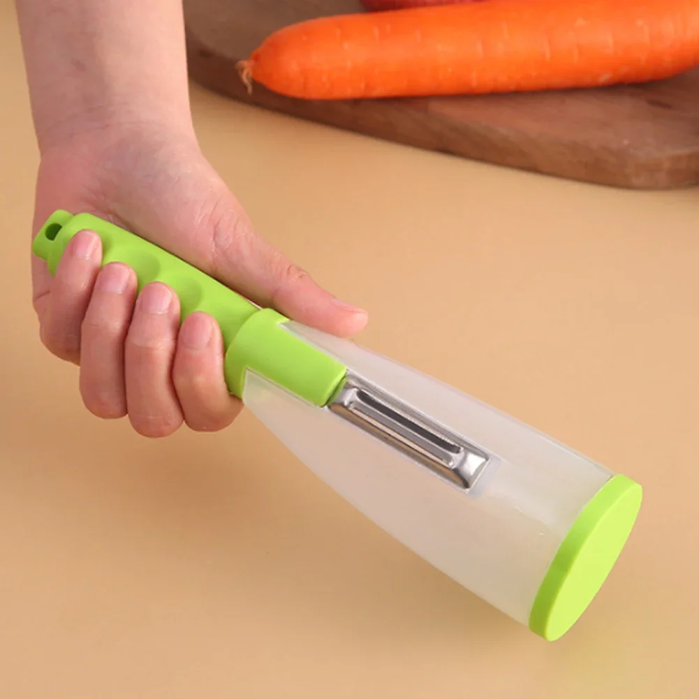 Peeler with Container Stainless Steel Multifunctional Fruit Knife with Storage Box Vegetable Potato Kitchen Accessories